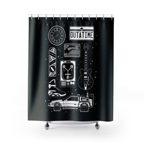 Back to the Future Icon Set Shower Curtains