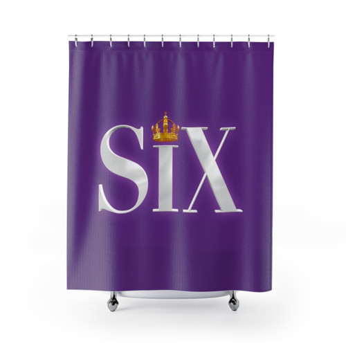 Six The Musical Logo Shower Curtains