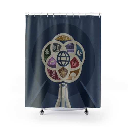 EPCOT Center Retro Shower Curtain