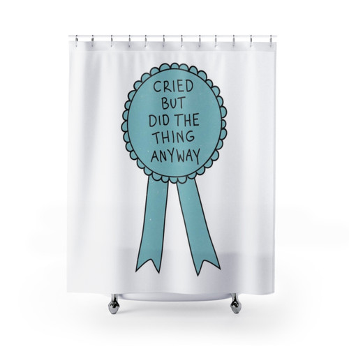 Anxiety Relief Shower Curtains: Did The Thing Anyway