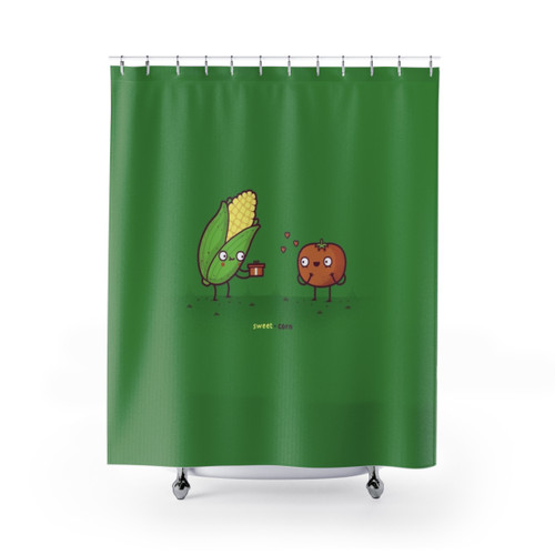 Sweet corn design shower curtains