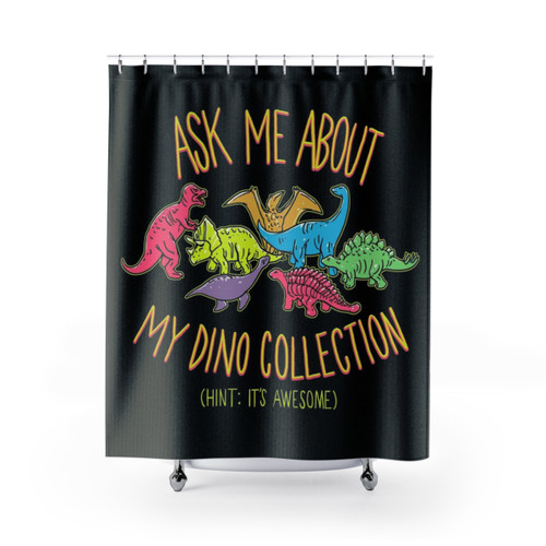 Dino Collection Retro Shower Curtains