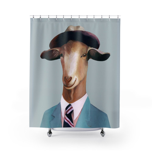 Stylish Goat Shower Curtains for Bathroom