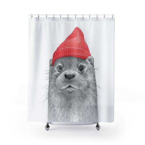 Charming Sea Otter Shower Curtain