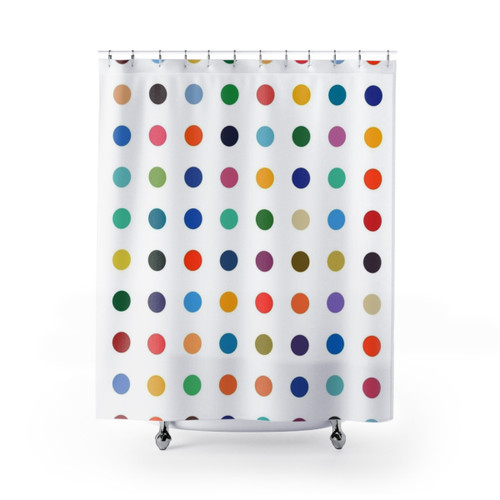 Damien Tribute Modern Shower Curtains