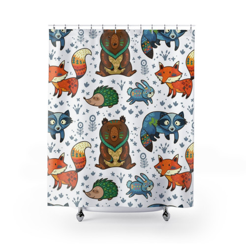 Woodland Animals Shower Curtain