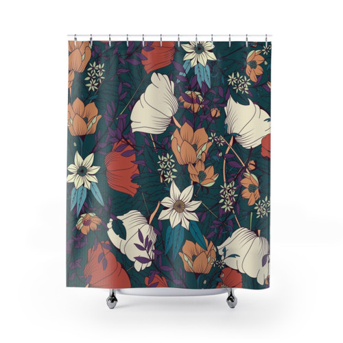 Botanical Pattern Shower Curtains