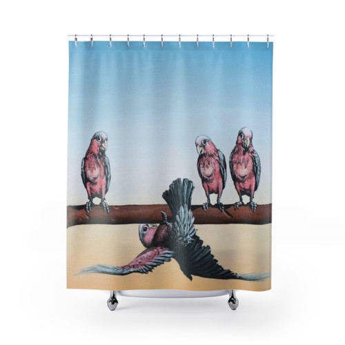 Whimsical Outback-Themed Shower Curtains by Australian Artist John Murray