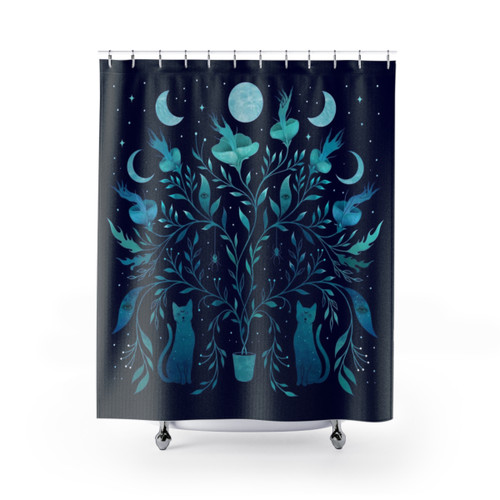 Mystical Potted Plant Shower Curtain