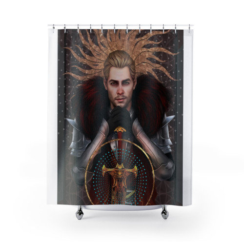 Dragon Age Cullen Rutherford Tarot Shower Curtain