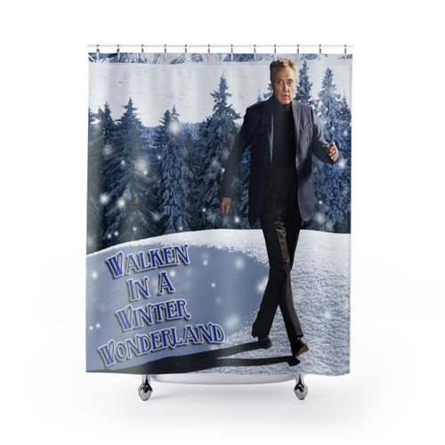 Walken in a Winter Wonderland Shower Curtains