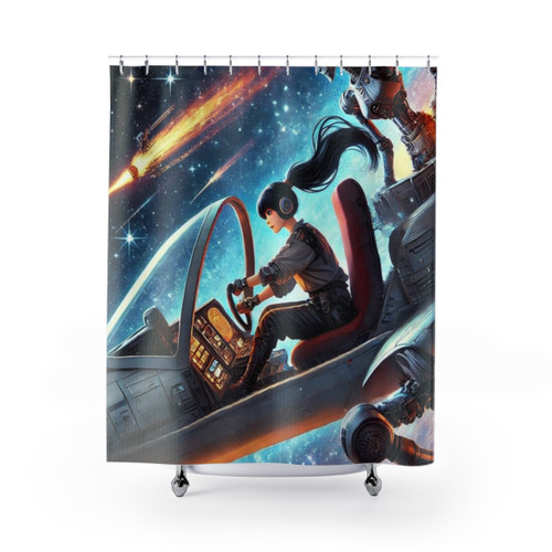Escape into the Stars Shower Curtains