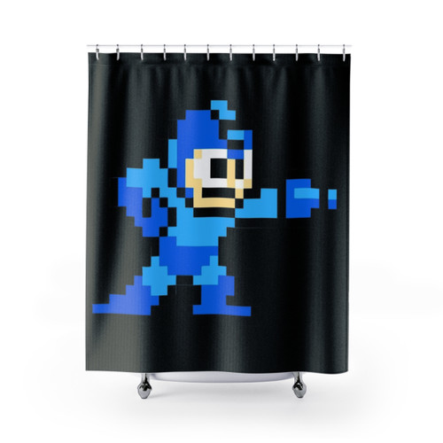 Mega Man 8-Bit Shower Curtains