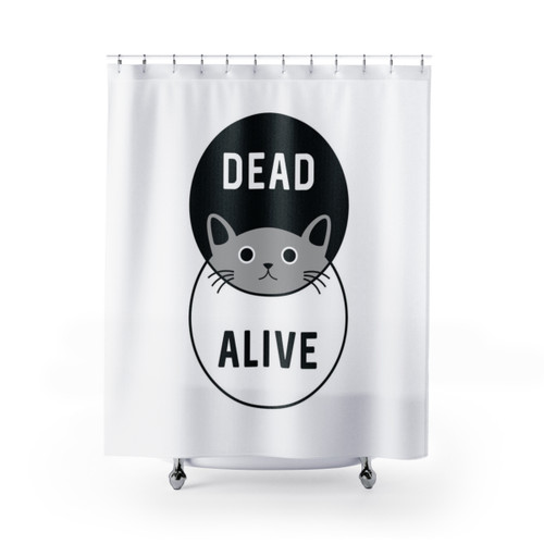Schrodinger's Cat Shower Curtain
