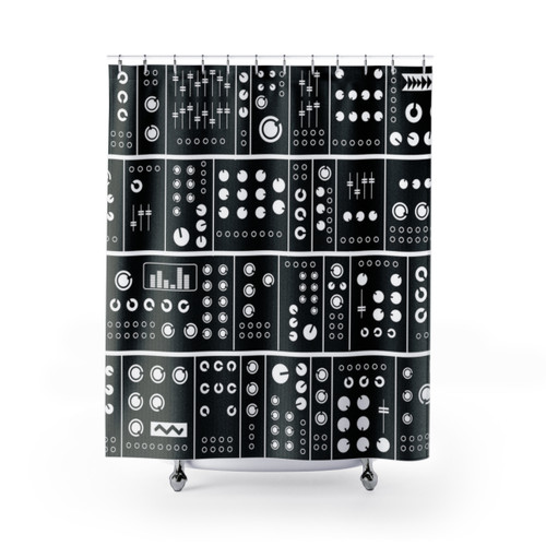 Modular Synthesizer Shower Curtains for Music Producers