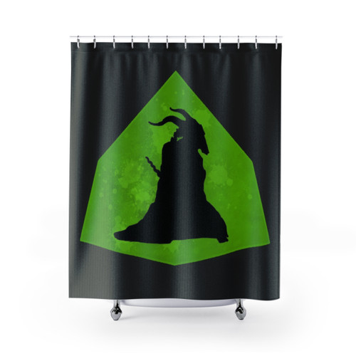 Silent Silhouette Slay The Spire Themed Shower Curtain