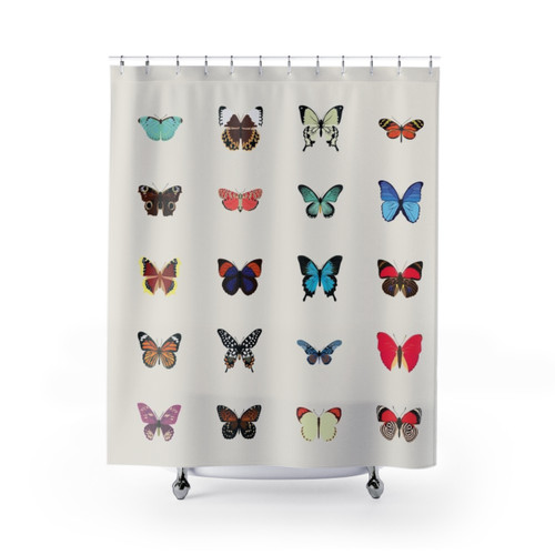 Colorful Butterfly Shower Curtains