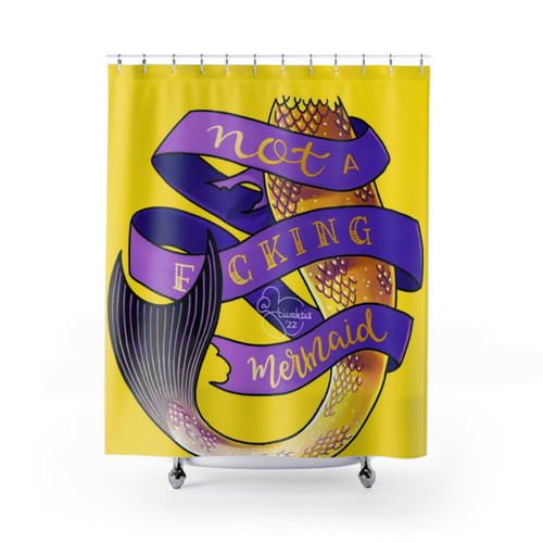 OFMD Not An Effing Mermaid Shower Curtains