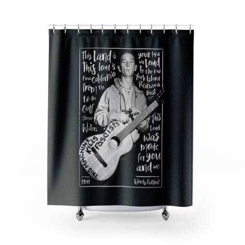 Woody Guthrie Shower Curtains - This Land is Your Land