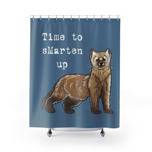 Pine Marten Shower Curtain - Adorable Animal Design