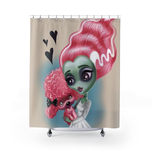 Creepy Cute Stitches and the Bride Shower Curtain
