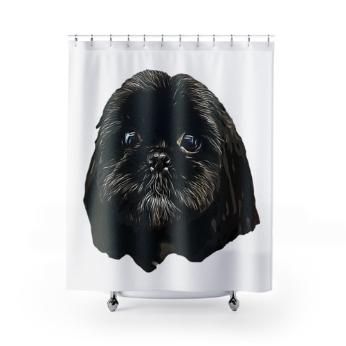 Shih Tzu Puppy Dog Face Shower Curtains
