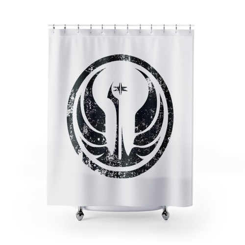 Old Republic Logo Distressed Shower Curtains