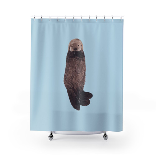 Baby Sea Otter Shower Curtain
