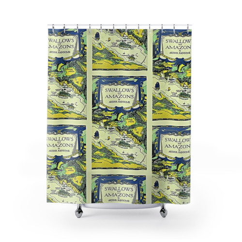 Swallows and Amazons Book Cover Shower Curtain