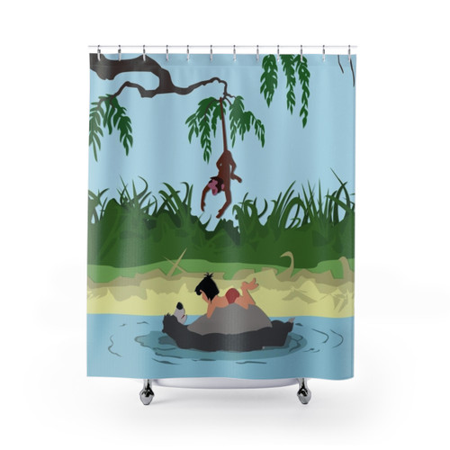 Jungle Book Themed Shower Curtain