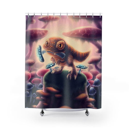 Mushroom Paradise Shower Curtains - Nature-Inspired Bath Decor