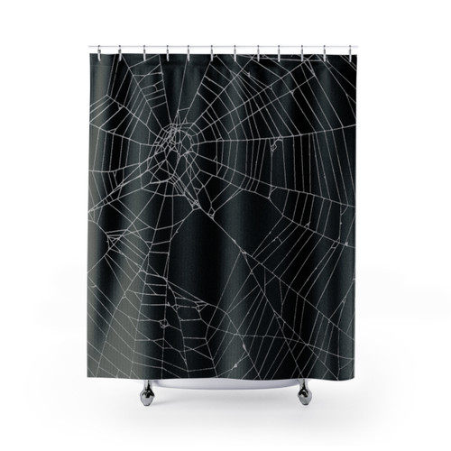 Spiderweb Web Shower Curtain