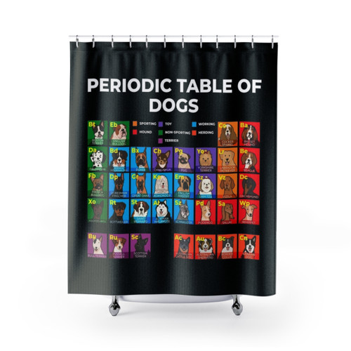 Periodic Table of Dogs Shower Curtain