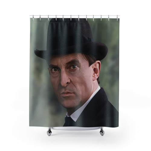 The Bohemian Detective Shower Curtains - Photorealistic Digital Portrait