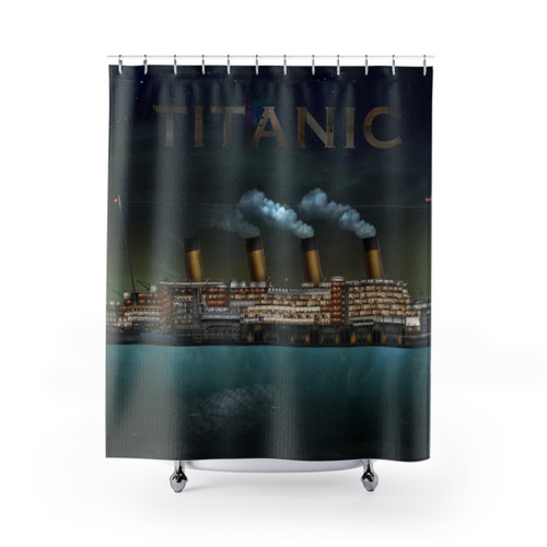 Titanic Themed Shower Curtains for Nautical Bathroom Decor