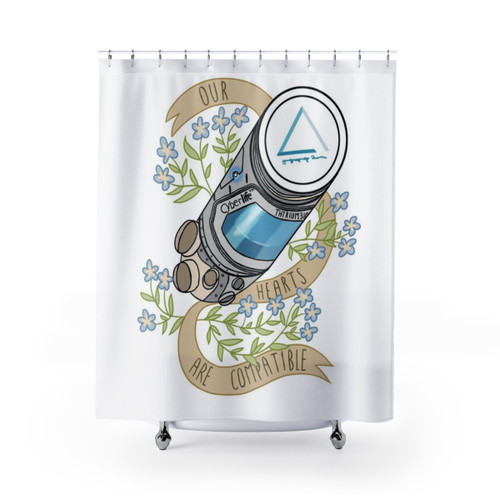 Detroit Become Human Themed Shower Curtains