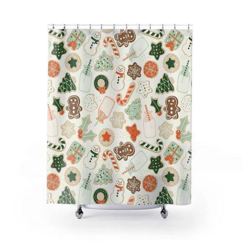 Christmas Cookies Shower Curtains