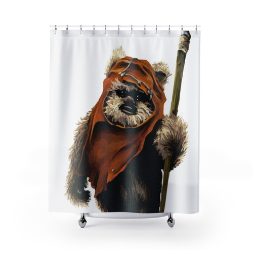 Ewok Star Wars Themed Shower Curtain