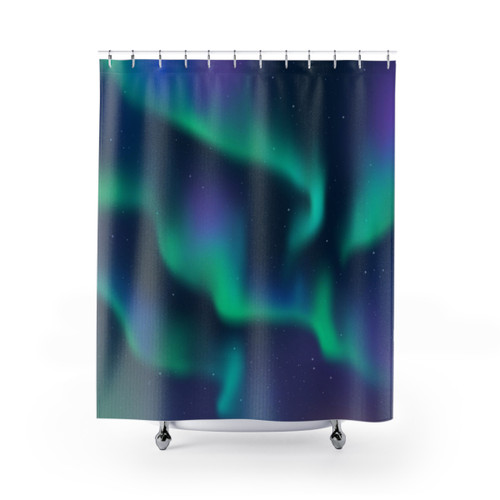 Aurora Borealis Northern Lights Shower Curtain