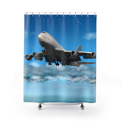 Boeing 747 Aircraft Shower Curtains