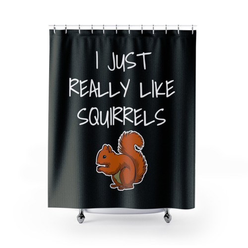 Cute Squirrel Shower Curtain