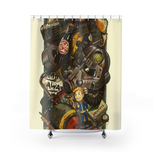 Fallout Themed Shower Curtains