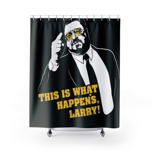 The Big Lebowski Themed Shower Curtain