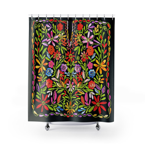 Palestinian Embroidered Shower Curtain
