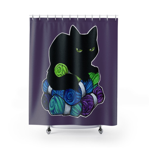 Yarn Hoarding Void Shower Curtains