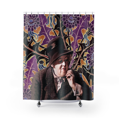 Miss Marple Crime Themed Shower Curtain