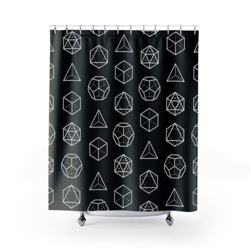 Cosmic Alignment Shower Curtains with Sacred Geometry Design