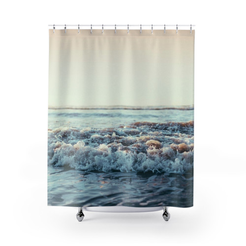 Pacific Ocean Themed Shower Curtain