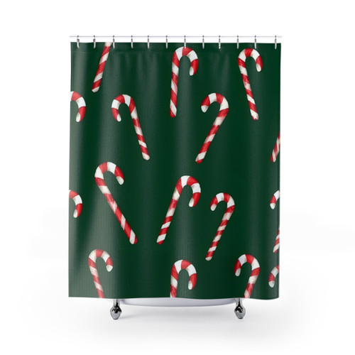 Candy Cane Pattern Shower Curtains