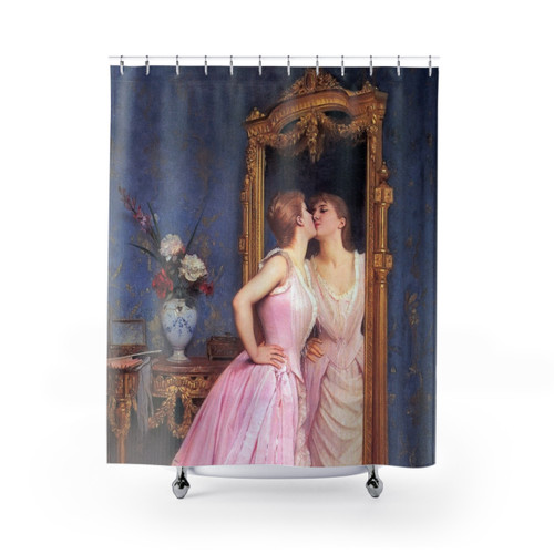 Toulmouche's Vanity Vintage Shower Curtain"